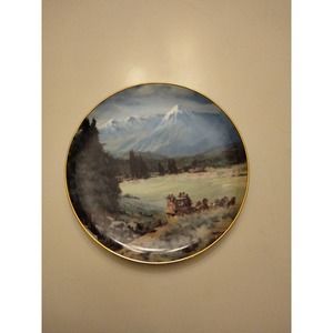 Bertha Menzler Dressler San Francisco Peaks Plate#12112 Santa Fe Railroad 10"